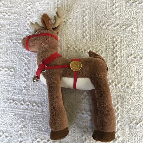 Hallmark Polar Express Reindeer Plush 13.5" Bell Harness Christmas Décor - Picture 8 of 13